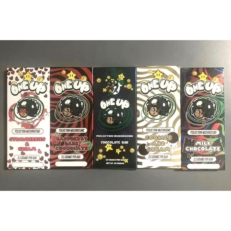 One Up 3.5G Mushroom Chocolate Bar Packaging Boxes